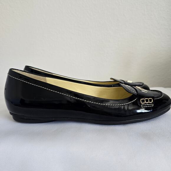 *NWOT Bruno Magli Womens Flat Shoes Loafer Patent Leather Black-40 US 8.5 Italy - Picture 8 of 8